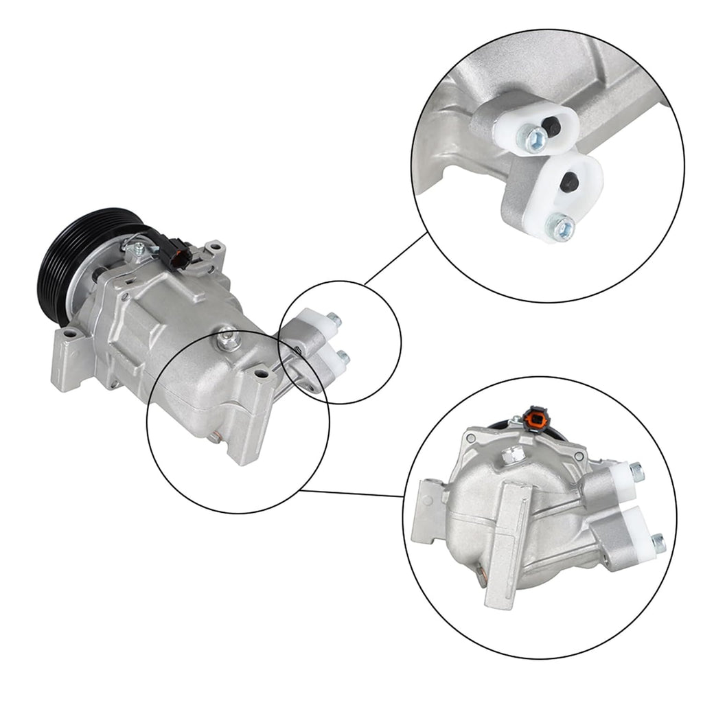 A11 - Silscvtt A/C Compressor with Clutch Replacement for Nissan Tiida Versa 92600CJ60A CO 11155C