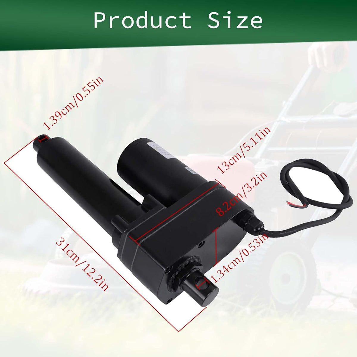 H10 - Autoparts Deck Lift Actuator 035-7033-00 Replacement for Bad Boy Lawn Mower ZT Elite CZT Maverick 12V Outlaw Pup Lighning Replace AOS 635-7033-00
