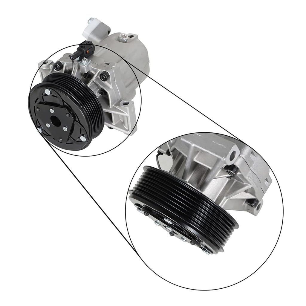 A11 - Silscvtt A/C Compressor with Clutch Replacement for Nissan Tiida Versa 92600CJ60A CO 11155C