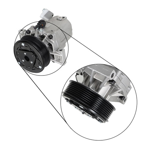 A11 - Silscvtt A/C Compressor with Clutch Replacement for Nissan Tiida Versa 92600CJ60A CO 11155C
