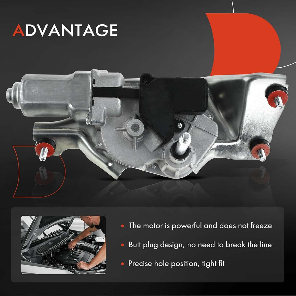 A12 - A-Premium Rear Windshield Wiper Motor Compatible with Honda Pilot