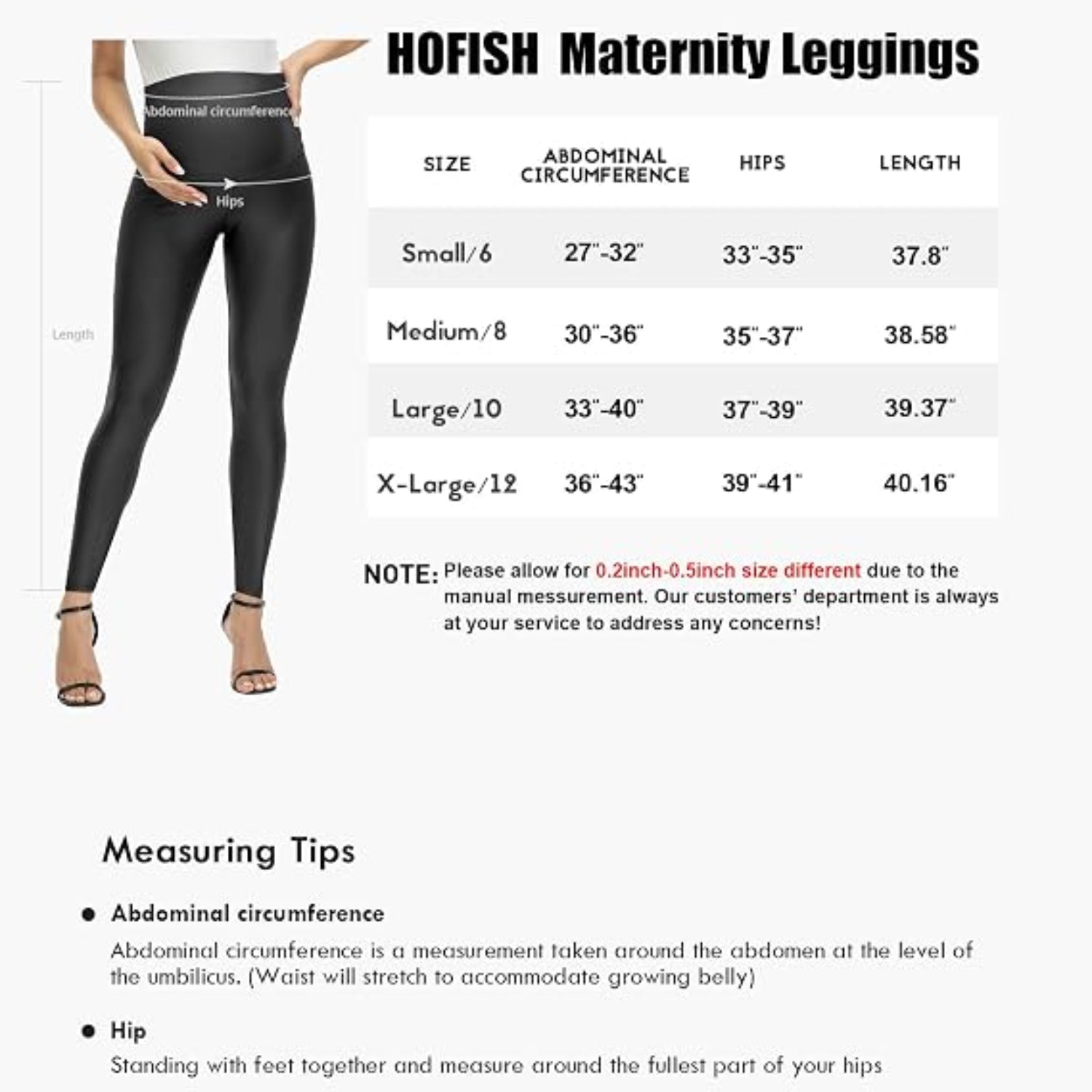 C22 - HOFISH Faux Leather Leggings Over The Belly High Waist Yoga Pants Workout Leggings Comfy Tights 2Pack Black Small