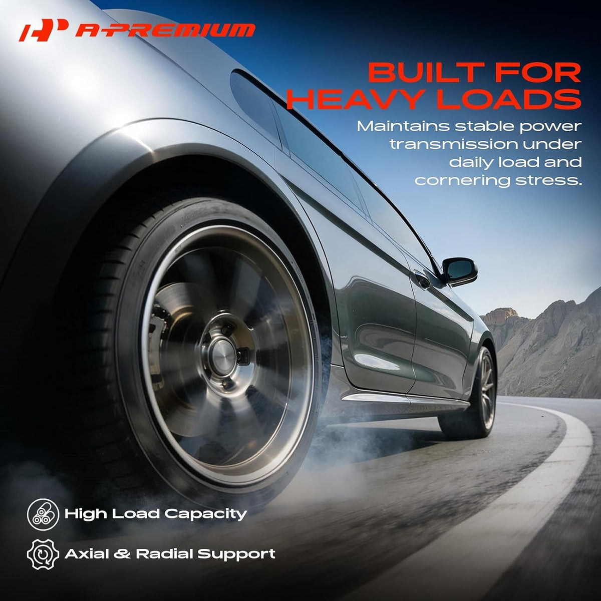 A115 - A-Premium 2 x Rear Wheel Bearing and Hub Assembly with 5-Lug for Ford and Lincoln