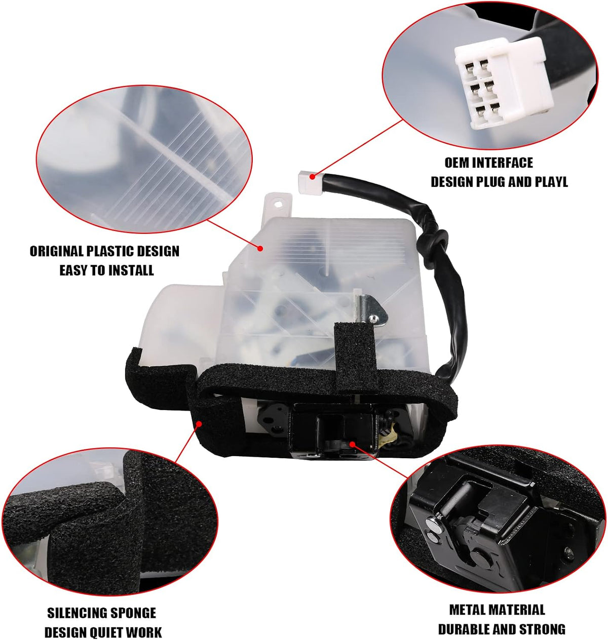 A121 - Rear Tailgate Liftgate Lock Latch Actuator Assembly for Toyota 4Runner 2003-2009