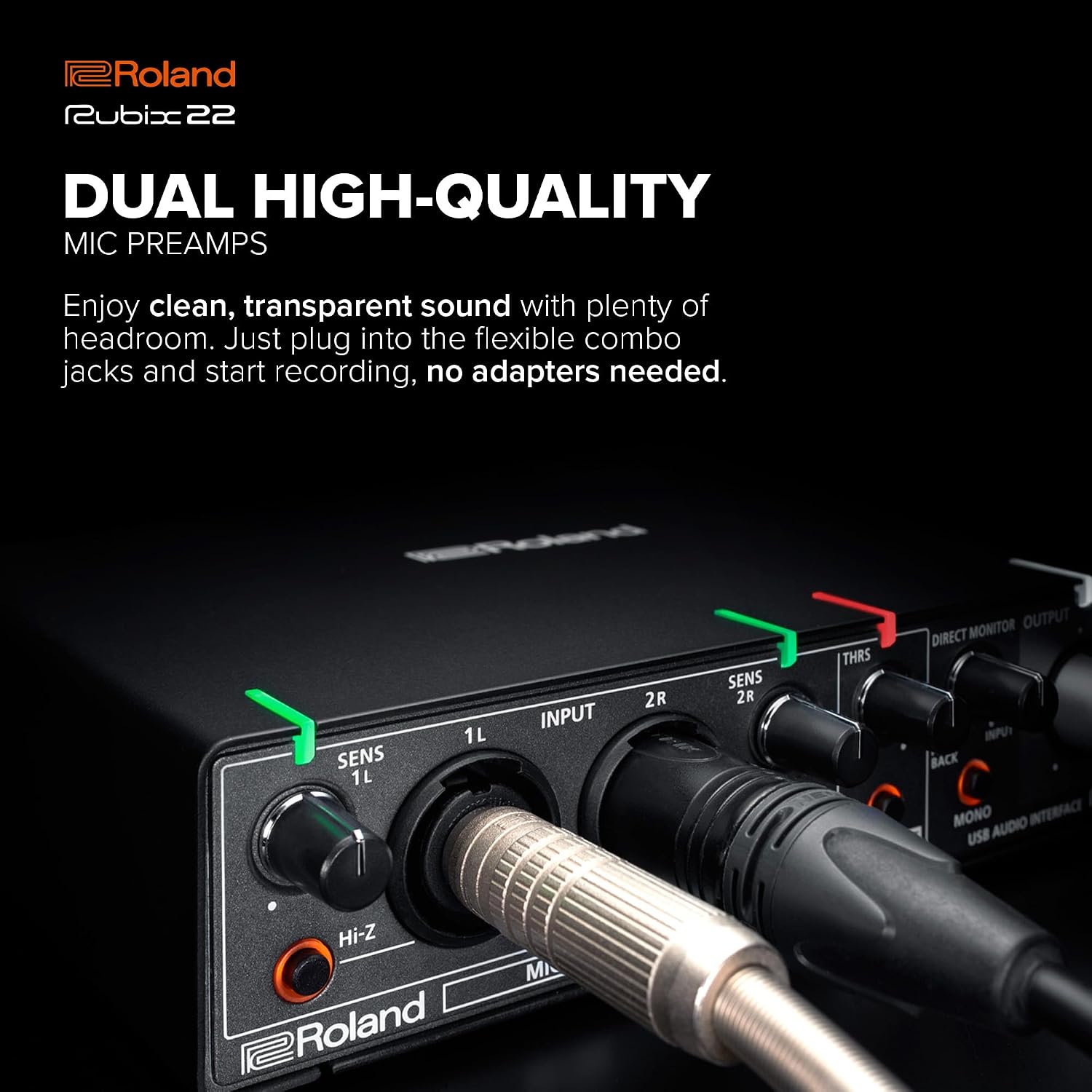 E2 - Roland Rubix22 USB Audio Interface, 2-In/2-Out