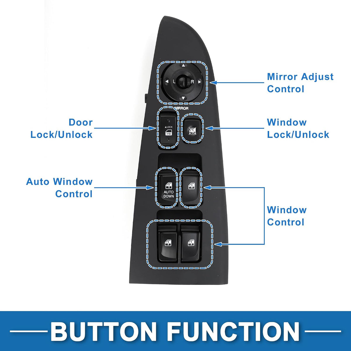 A58 - 935702H1109P Power Window Switch for Hyundai Elantra 07-10