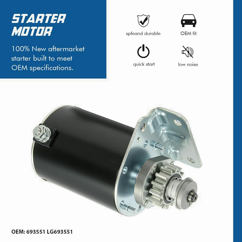 A31 - Starter Motor Compatible with 1999-2006 Cub Cadet 1998-2010 2002-2011 Sabo 2000-2005 Scotts 1999-2010 Toro