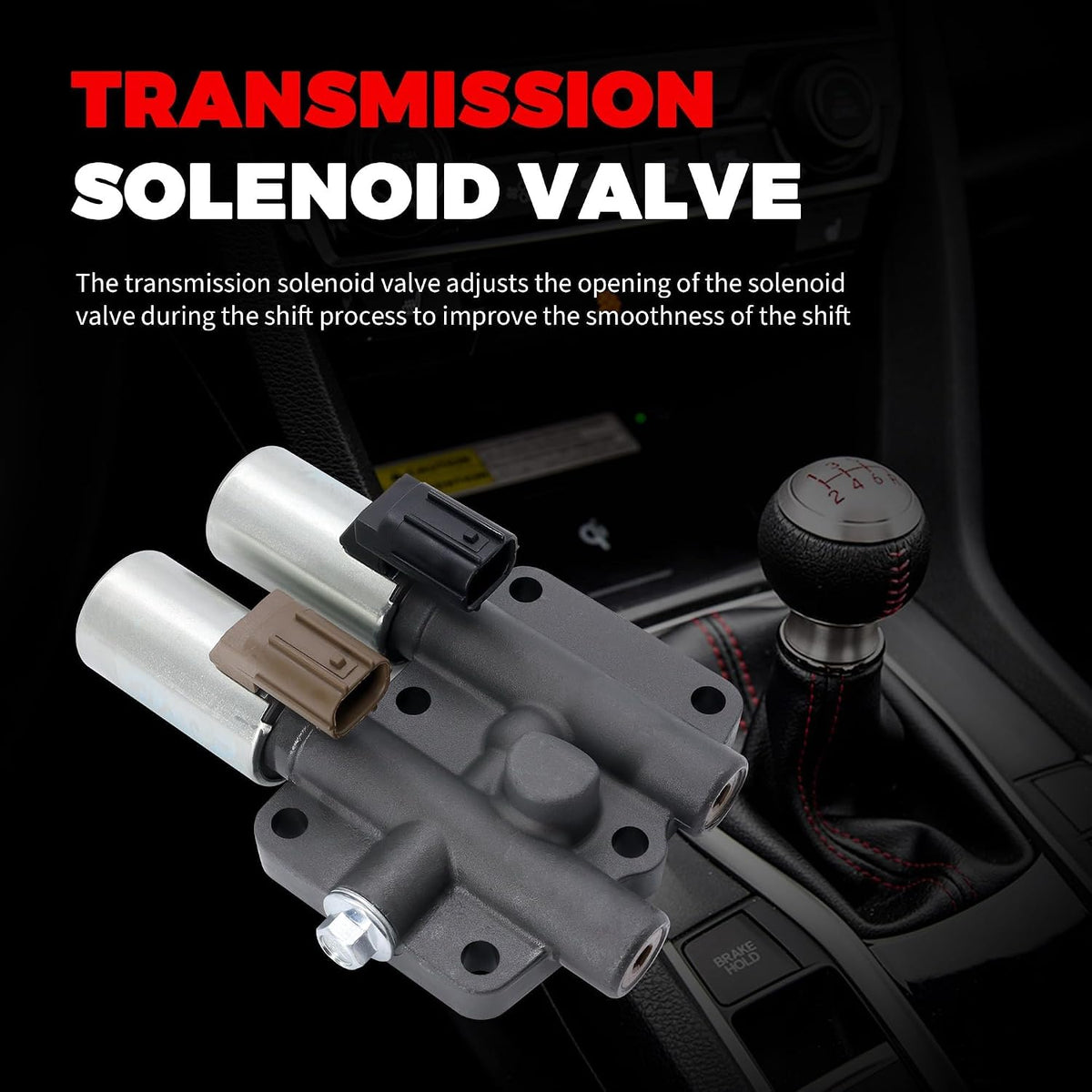 A136 - 28250-P6H-024 Transmission Dual Linear Shift Solenoid with Gasket for Honda