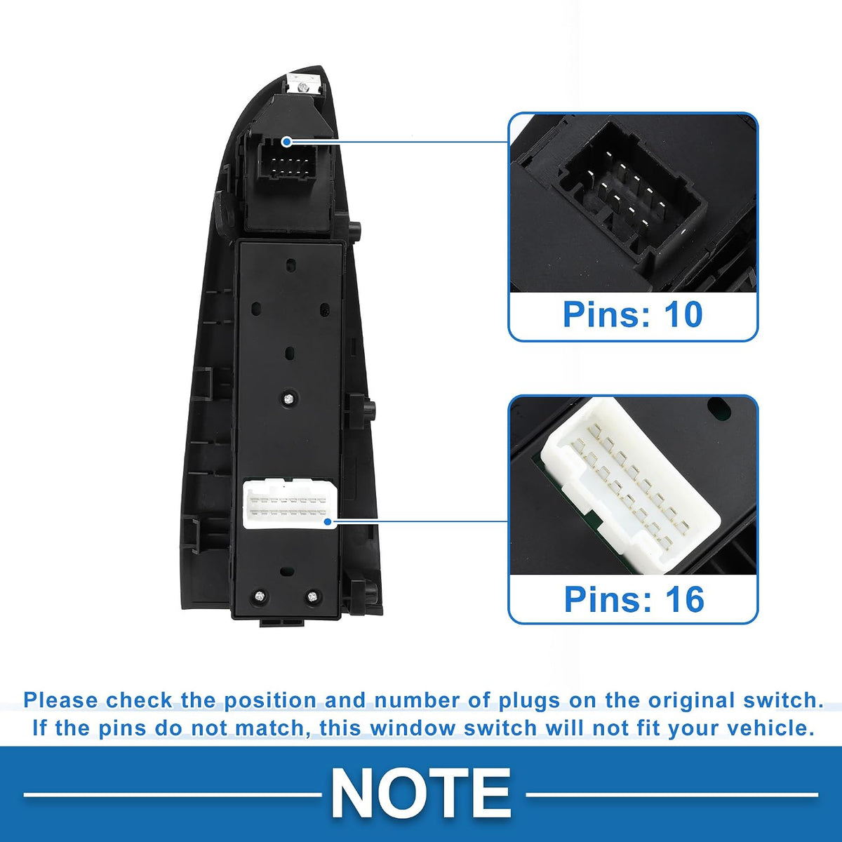 A58 - 935702H1109P Power Window Switch for Hyundai Elantra 07-10