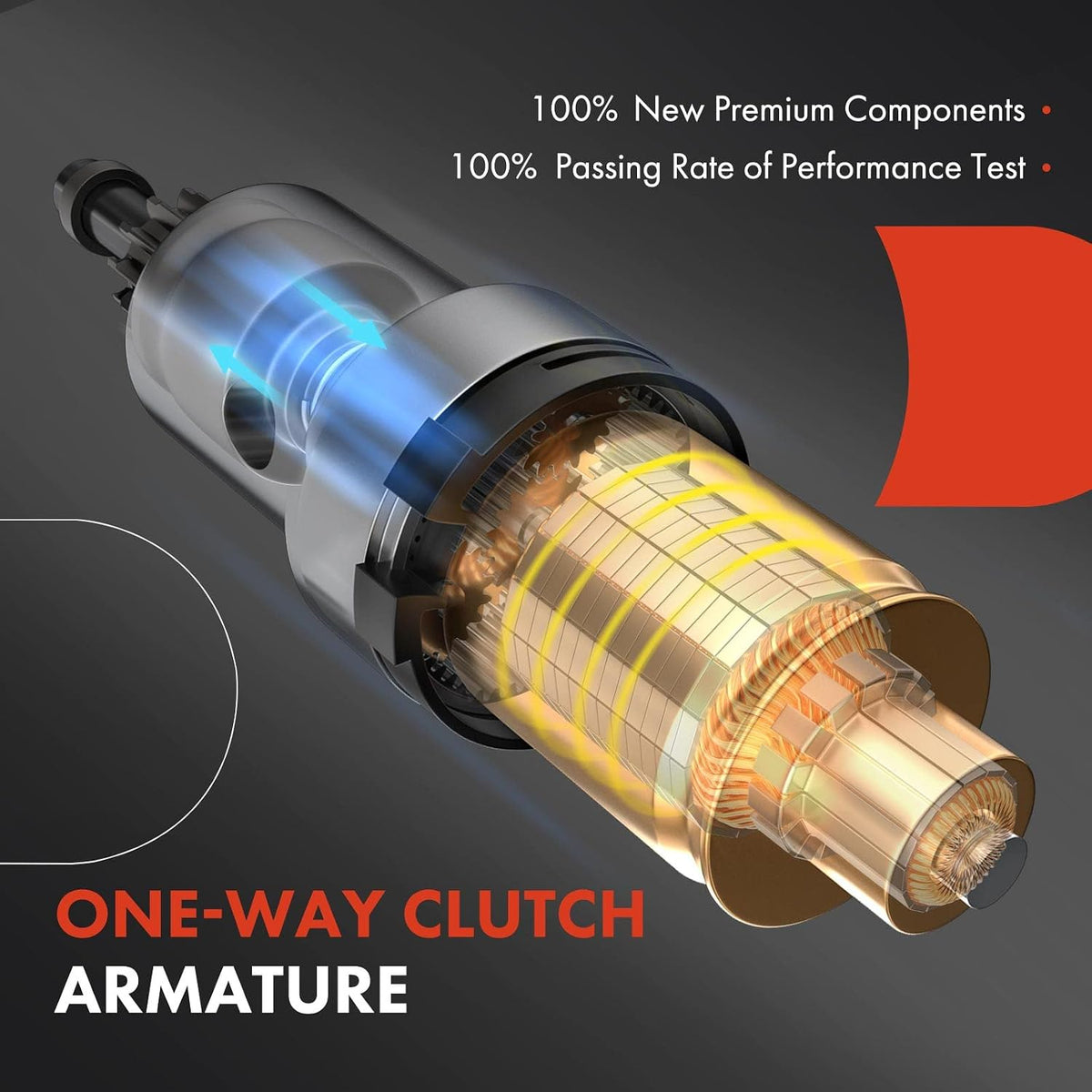 A134 - A-Premium Starter Motor Compatible with Nissan Altima and Sentra