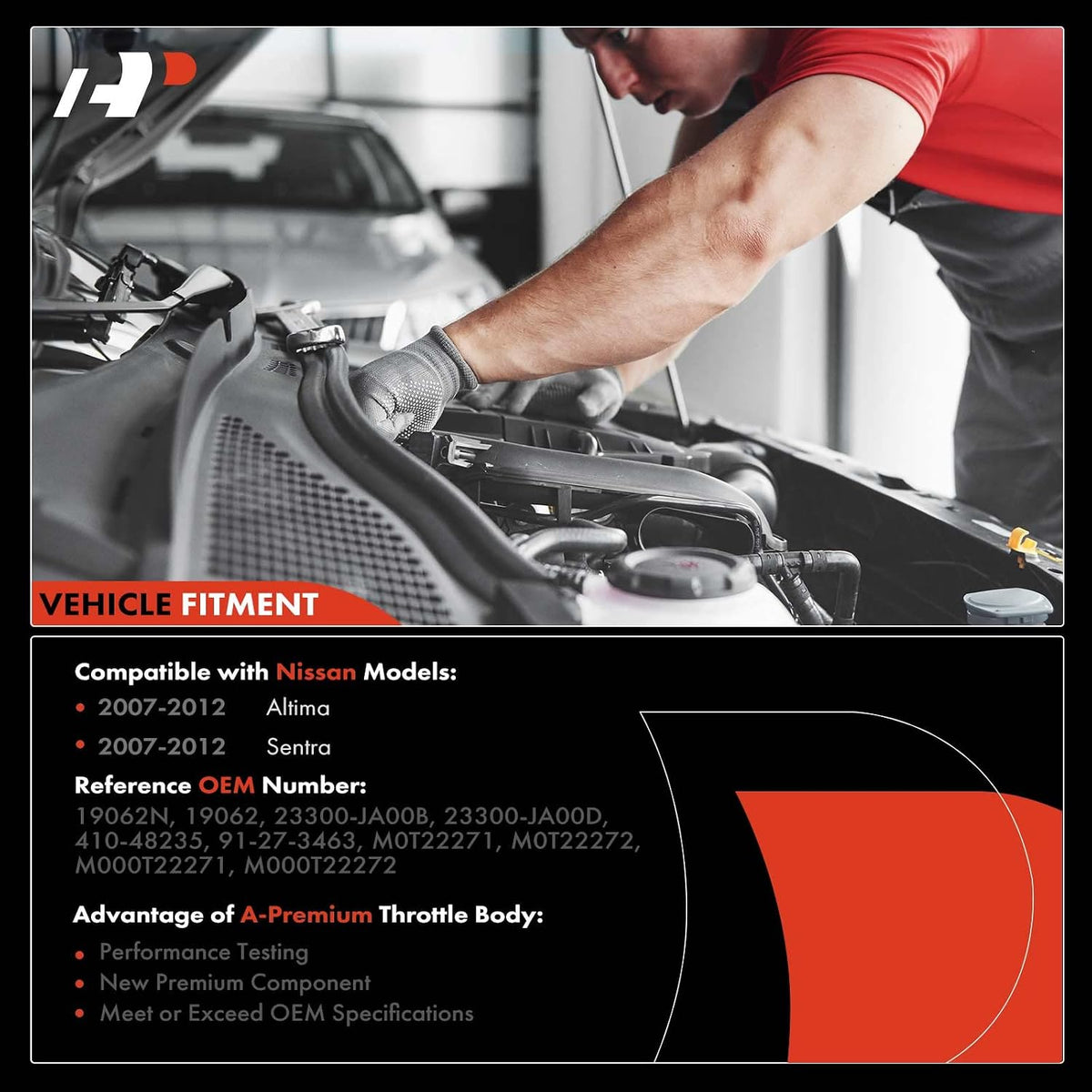 A134 - A-Premium Starter Motor Compatible with Nissan Altima and Sentra