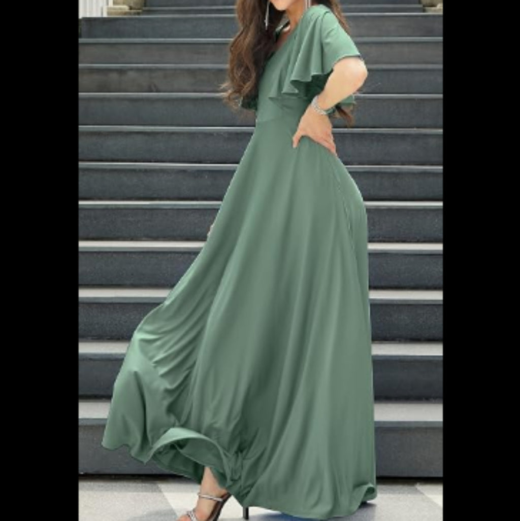 C39 - Koh Koh Women's Long Elegant Bridesmaid Evening Cocktail Modest Maxi Dress