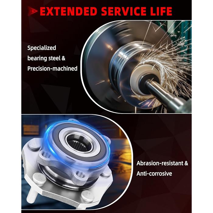 A105 - TOVASTY 513296 Front Wheel Hub Bearing Assembly for Nissan and Infiniti