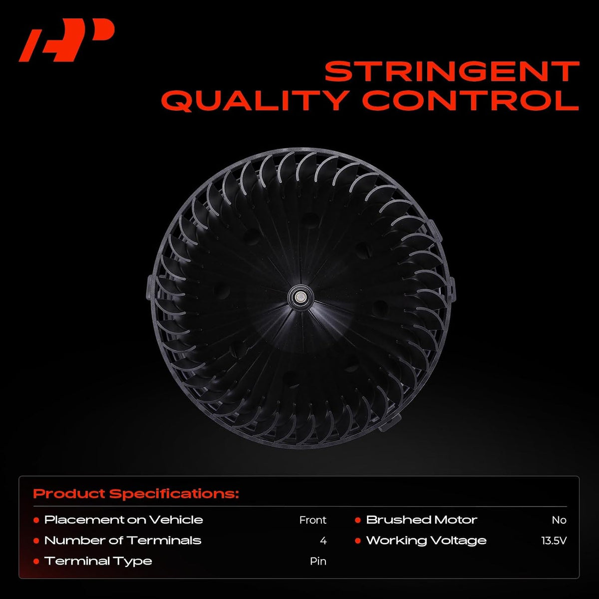 A106 - A-Premium Front Side HVAC Heater Blower Motor Assembly