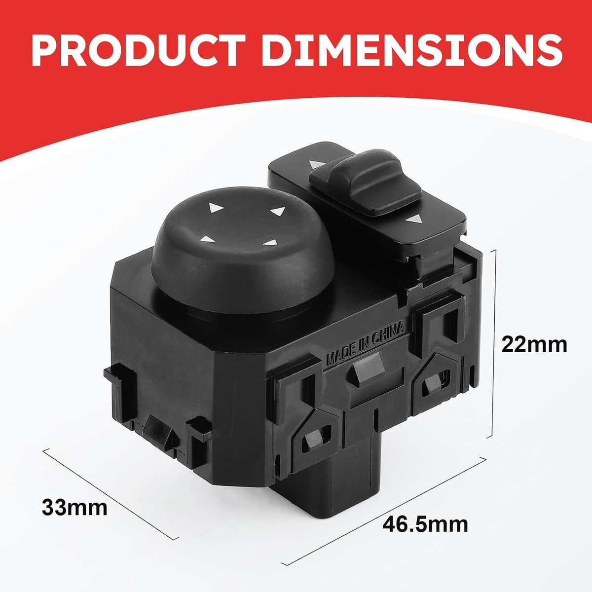 A132 - 25570-3TB1A Door Mirror Switch Assy-Mirror Control Left Side for Nissan