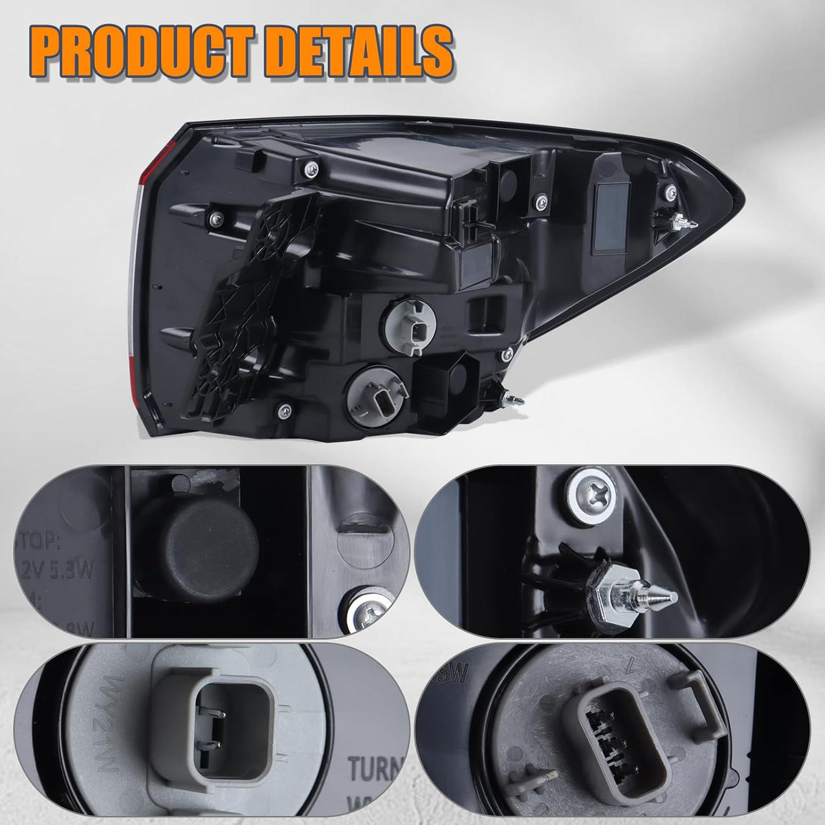 A41 - LED Outer Tail Light Compatible With 2023 2024 Honda Pilot rear Tail Lamp Left Driver Side 33550-T90-A01
