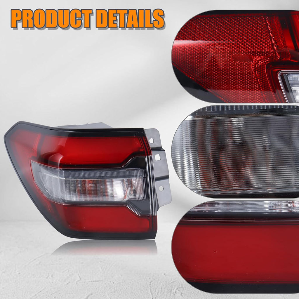 A41 - LED Outer Tail Light Compatible With 2023 2024 Honda Pilot rear Tail Lamp Left Driver Side 33550-T90-A01