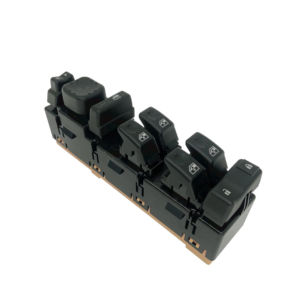 A45 - 15883319 Master Power Window Switch with Folding Mirror & Door Lock, Front Driver Side