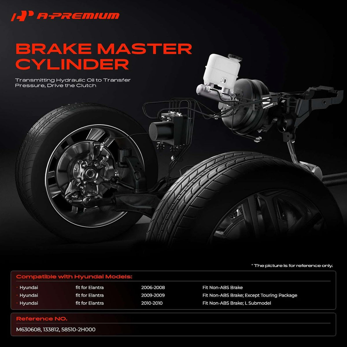A49 - A-Premium Brake Master Cylinder with Reservoir and Sensor