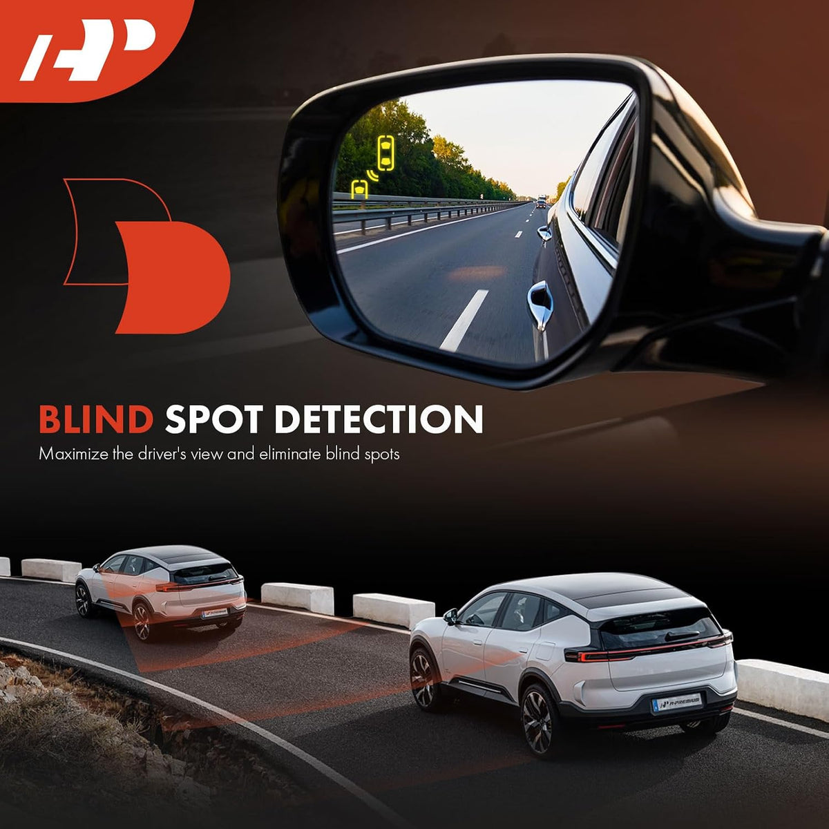 A51 - A-Premium Driver Side Power Door Mirror - Compatible with Hyundai Sonata 2015 2016 2017