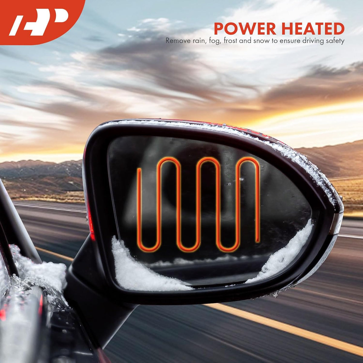 A51 - A-Premium Driver Side Power Door Mirror - Compatible with Hyundai Sonata 2015 2016 2017