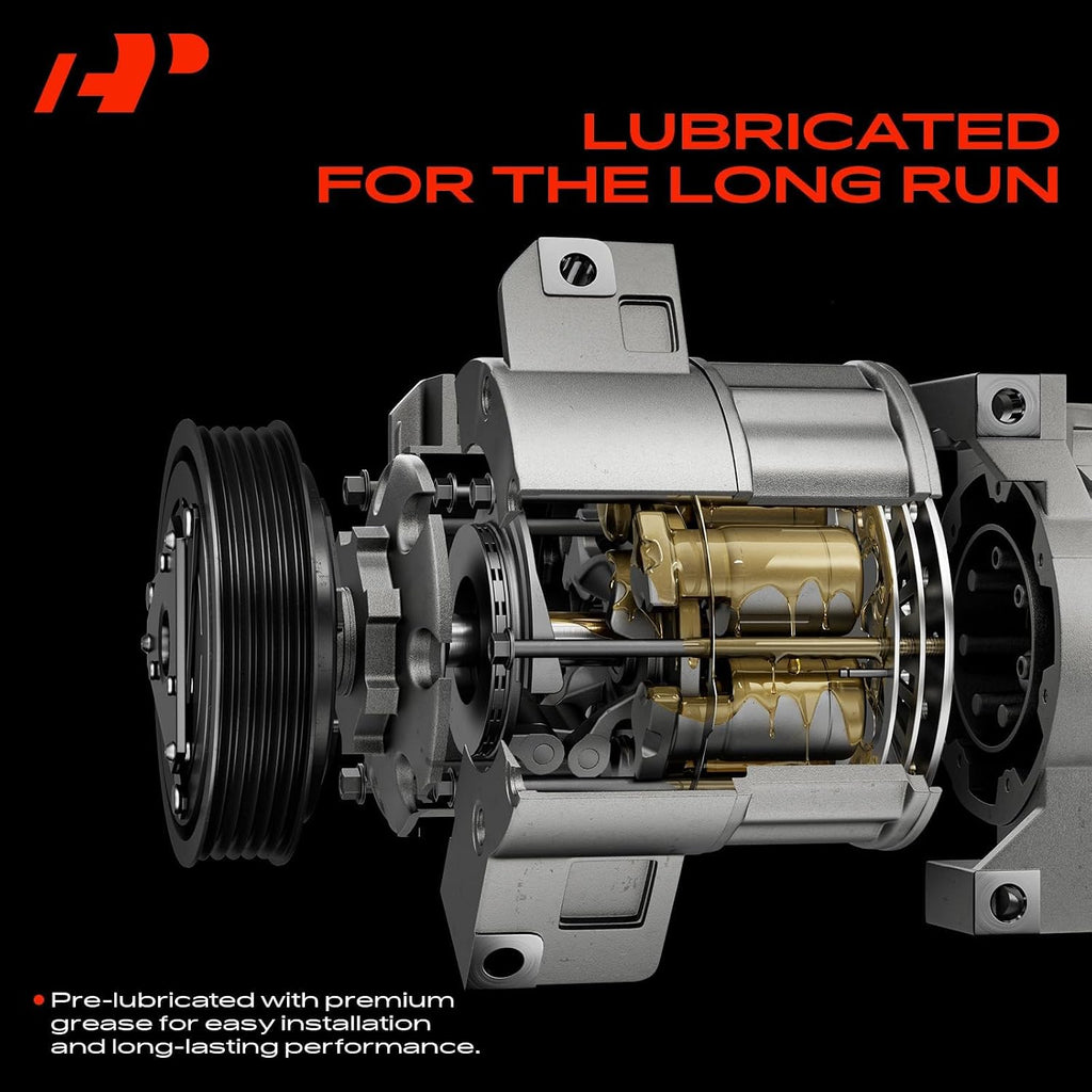 A55 - A-Premium Air Conditioner AC Compressor with Clutch