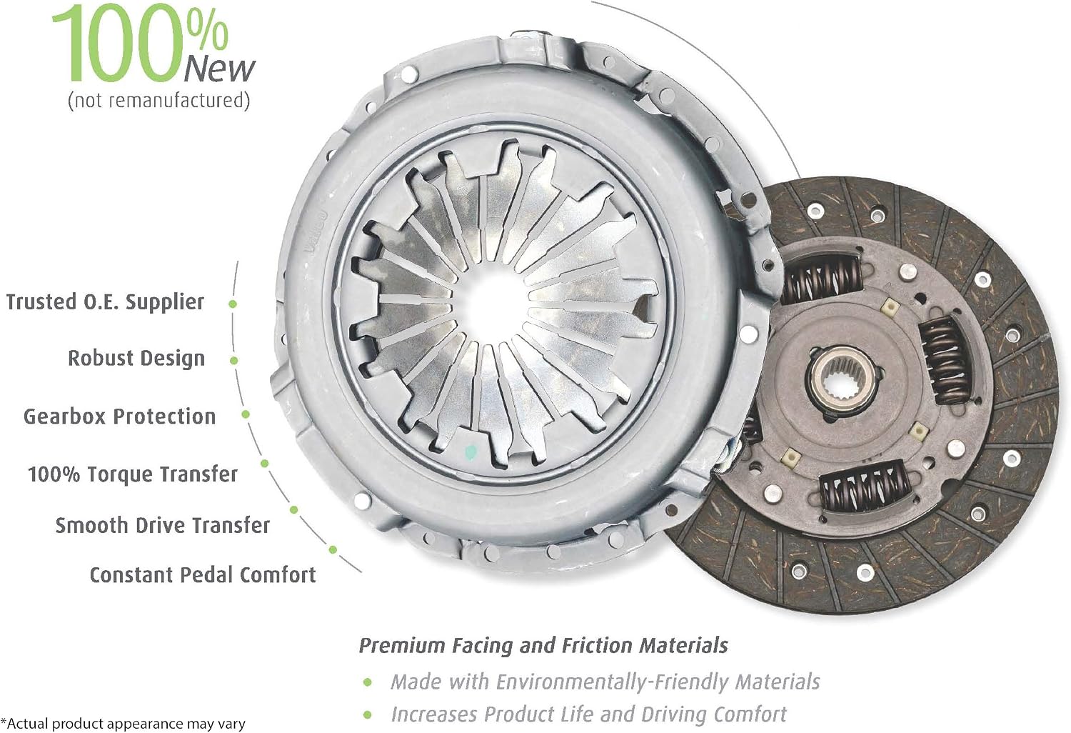 A5 - Valeo 52125203 OE Replacement Clutch Kit Compatible with Select Toyota, Pontiac, Scion, and Chevrolet Models