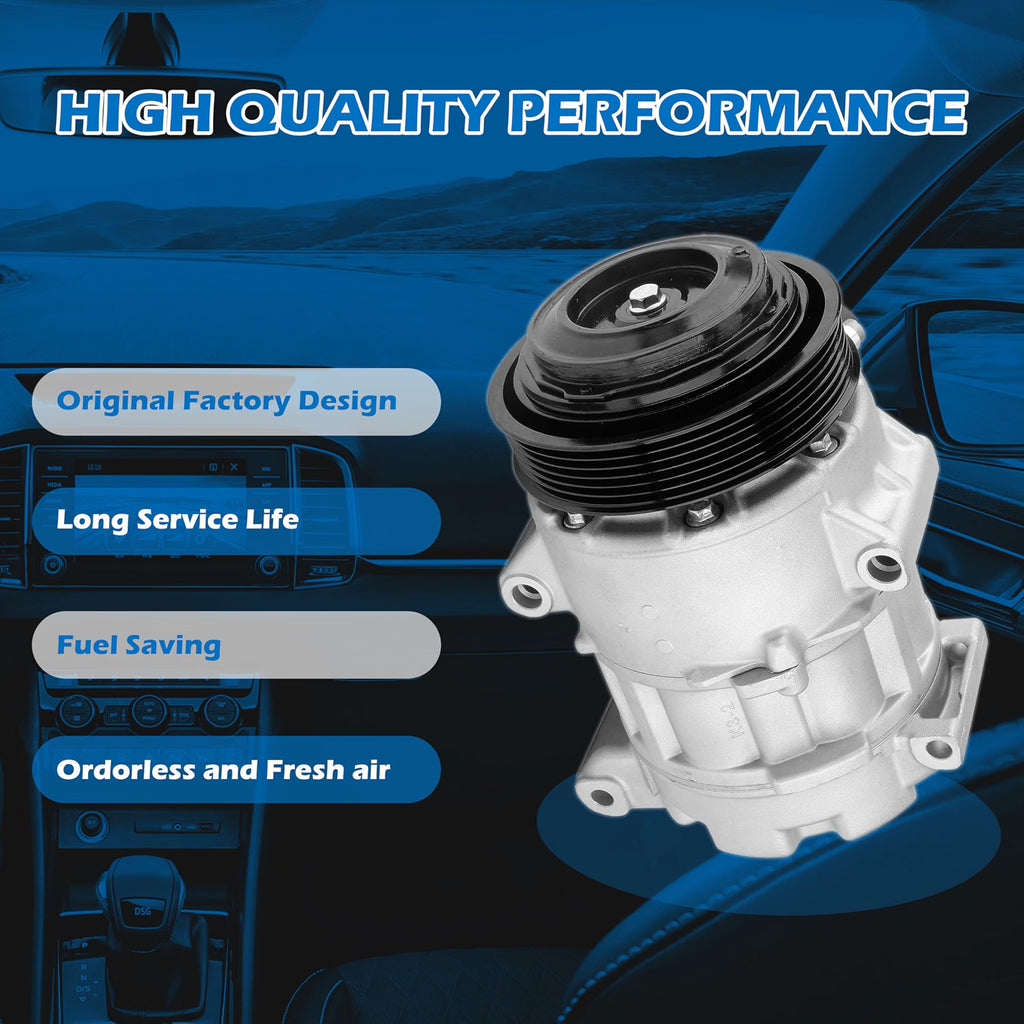 A63 - AC Air Conditioner Compressor with Clutch CO 29042C Fit for Toyota and Lexus