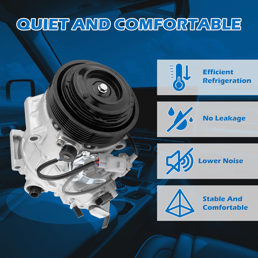 A63 - AC Air Conditioner Compressor with Clutch CO 29042C Fit for Toyota and Lexus
