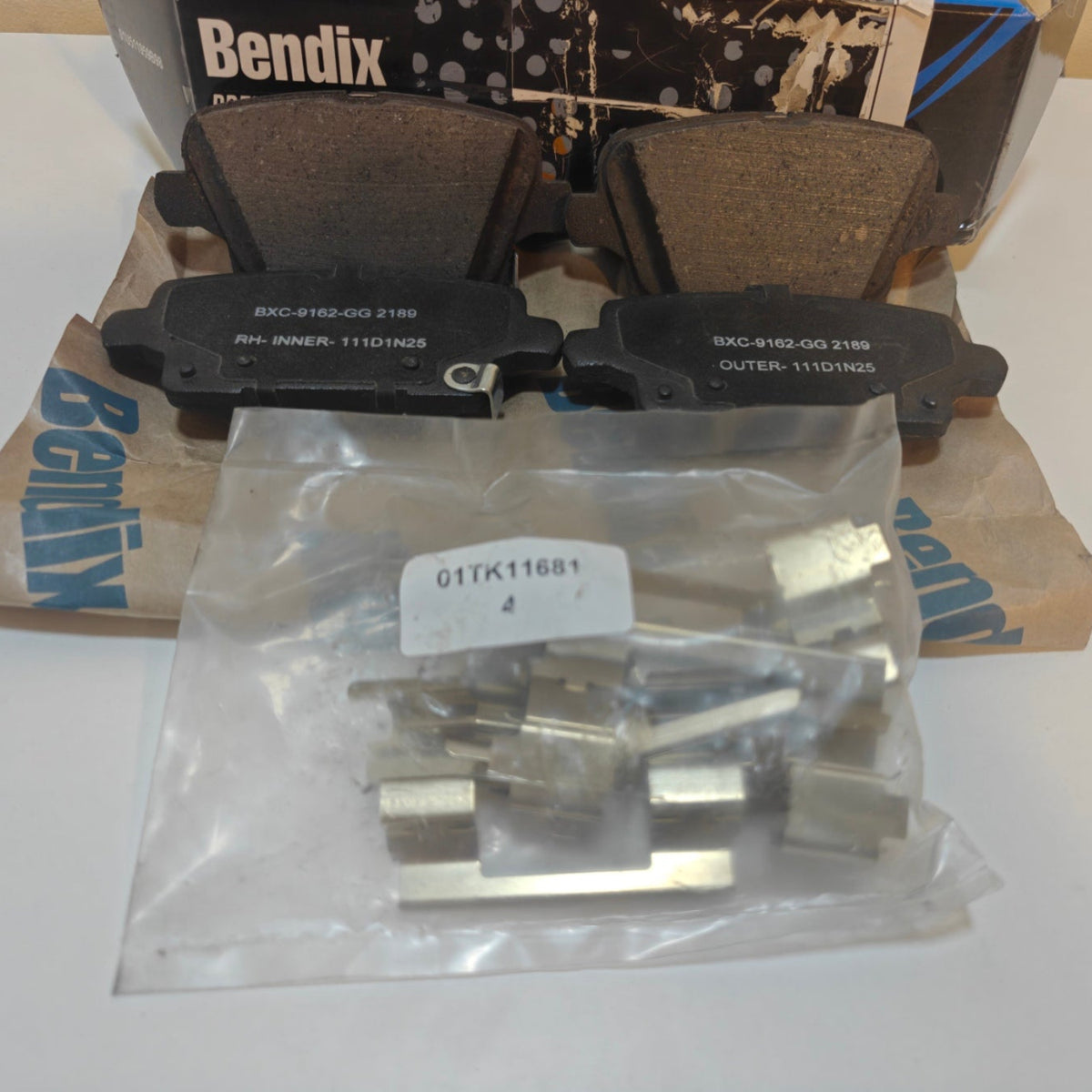 A65 - Bendix Premium SBC2189 Ceramic Rear Brake Pads for Buick and Cadillac