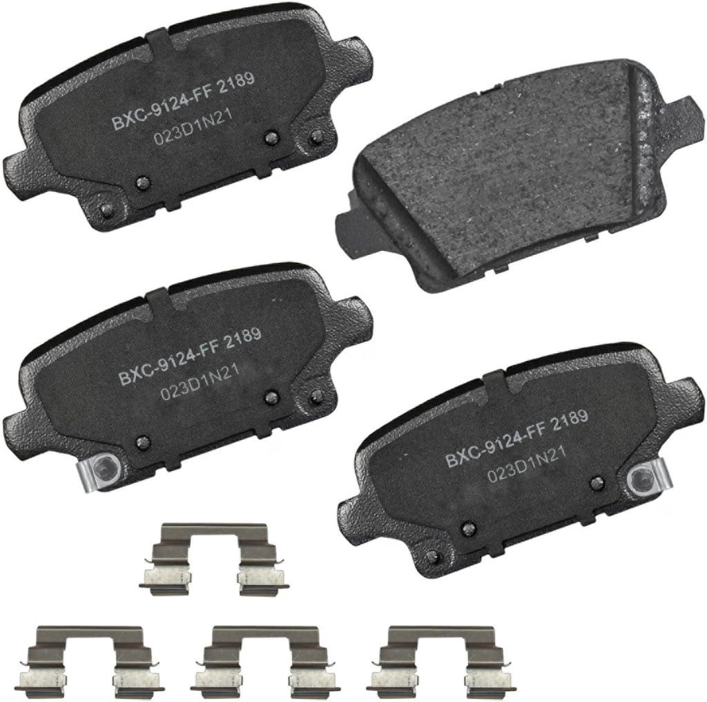 A65 - Bendix Premium SBC2189 Ceramic Rear Brake Pads for Buick and Cadillac