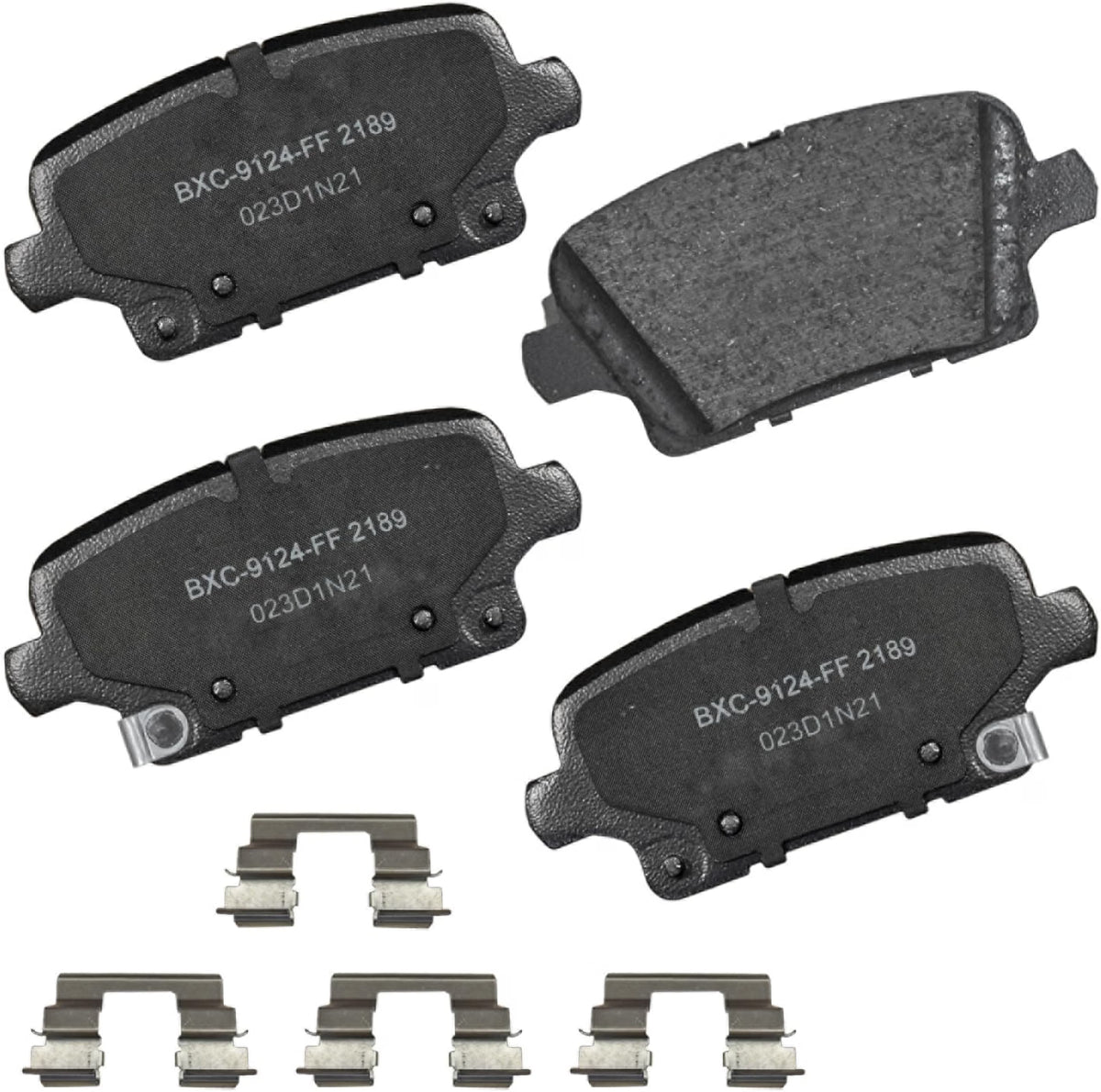 A65 - Bendix Premium SBC2189 Ceramic Rear Brake Pads for Buick and Cadillac