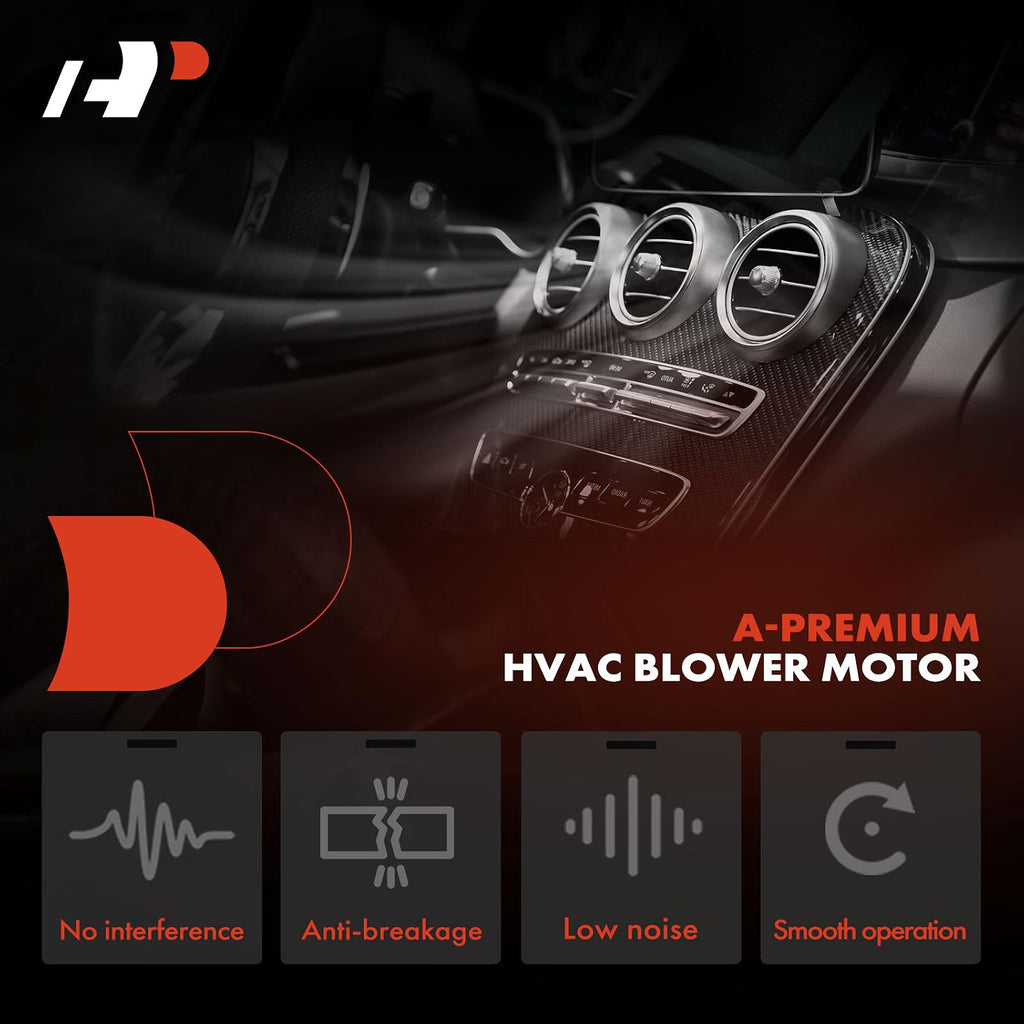 A68 - A-Premium Rear HVAC Heater Blower Motor with Fan Cage for Mazda