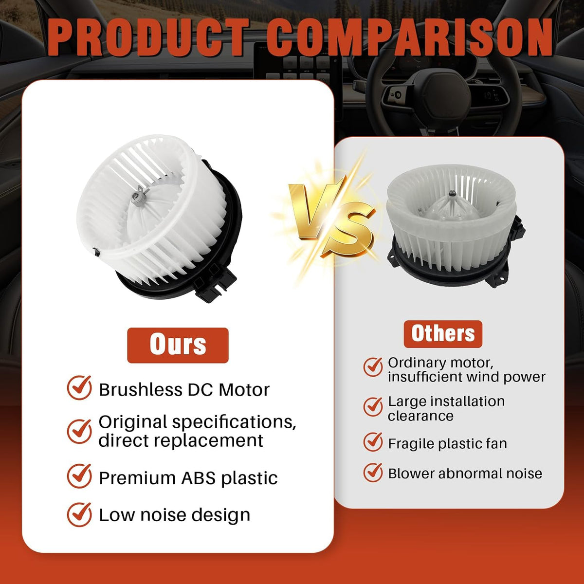 A69 - AC Blower Motor 700228 for Toyota, Lexus, Subaru and Cadillac