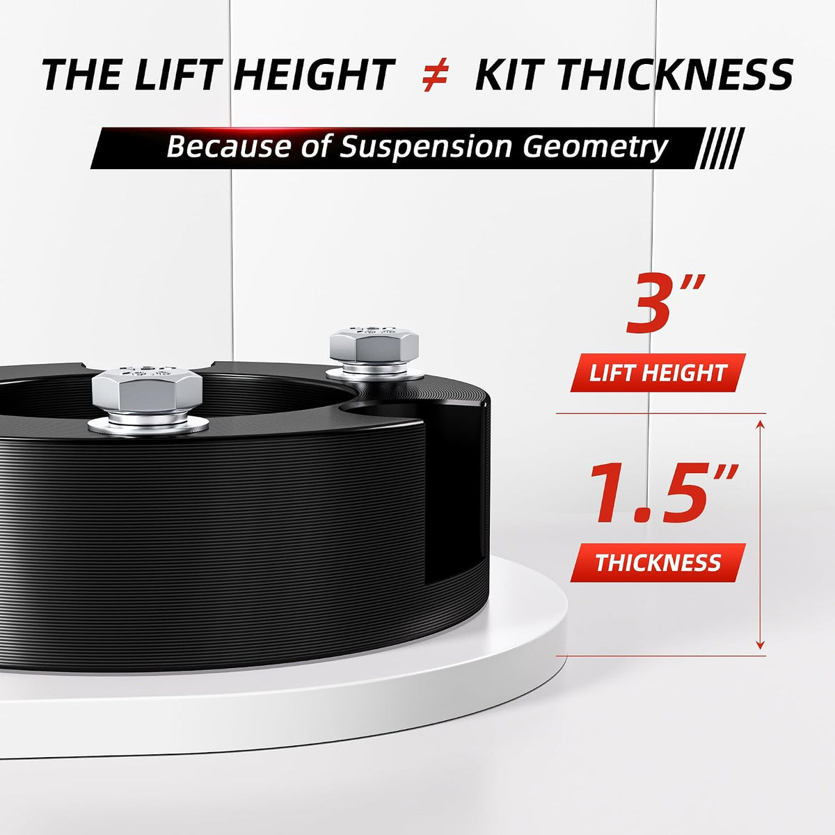 A78 - 3" Leveling Lift Kits for 2005-2023 Tacoma 2WD 4WD, 3 inch Forged Front Strut Spacers Leveling Kits