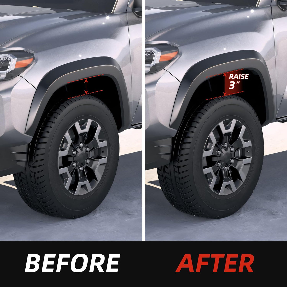 A78 - 3" Leveling Lift Kits for 2005-2023 Tacoma 2WD 4WD, 3 inch Forged Front Strut Spacers Leveling Kits