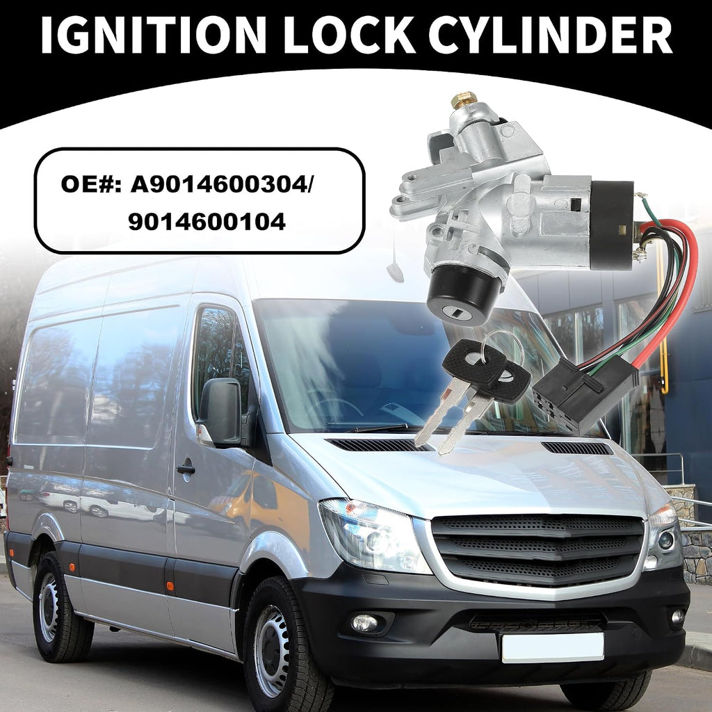 A80 - Partuto Ignition Switch Lock Cylinder Assembly for Mercedes Sprinter 95-06