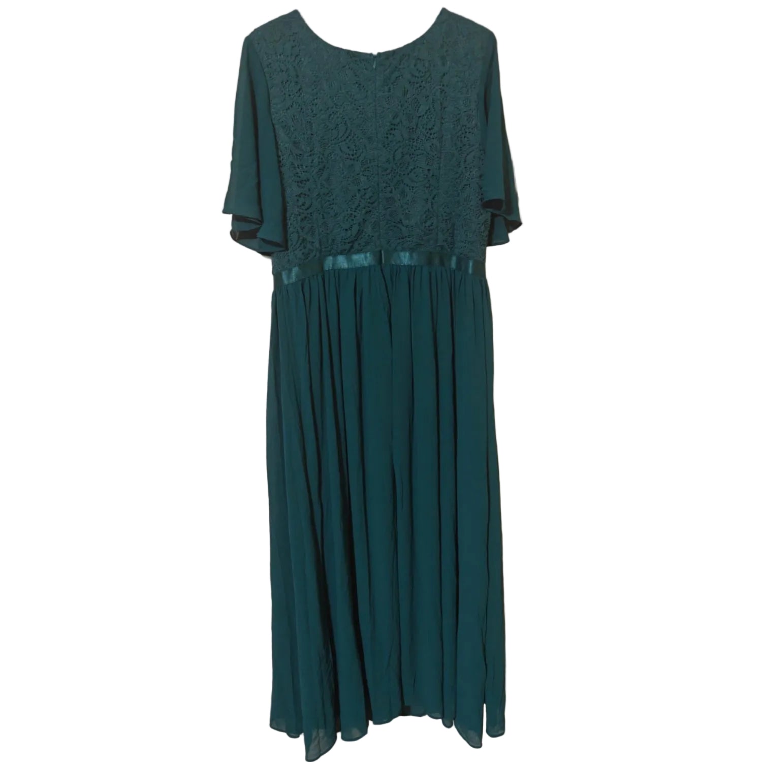C2 - BBONLINEDRESS WOMENS LACE BRIDESMAID FORMAL EVENING GOWNS PROM CHIFFON WEDDING GUEST DRESS - TURQUOISE 2XL