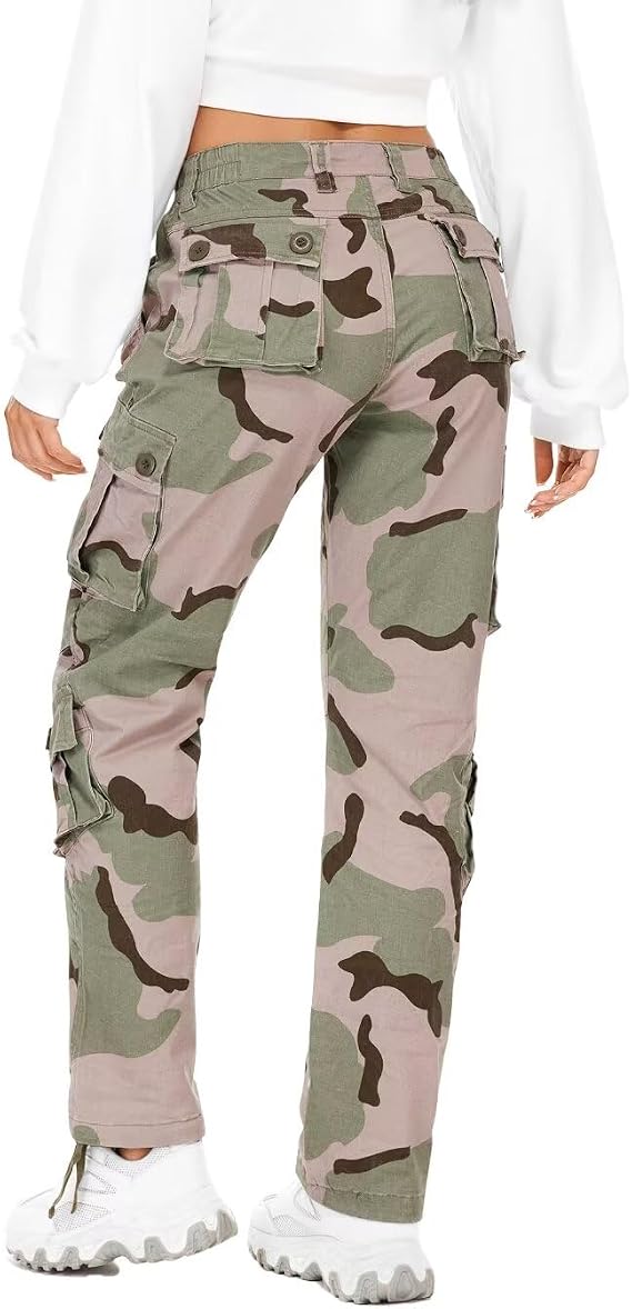 C3 - TRGPSG Women's Cargo Hiking Pants, Lightweight Tactical Casual Work Pants with 9 Pockets