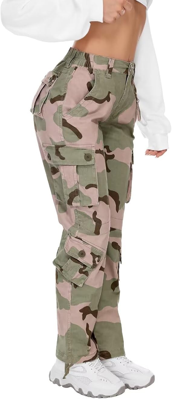C3 - TRGPSG Women's Cargo Hiking Pants, Lightweight Tactical Casual Work Pants with 9 Pockets