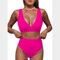 C45 - Edelqual Women's High Waisted Bikini Sets Tummy Control Swimsuit 2 Piece Bathing Swimming Suit 2026 Swimwear Modest Resort Cruise Wear Matching Outfits Tankini