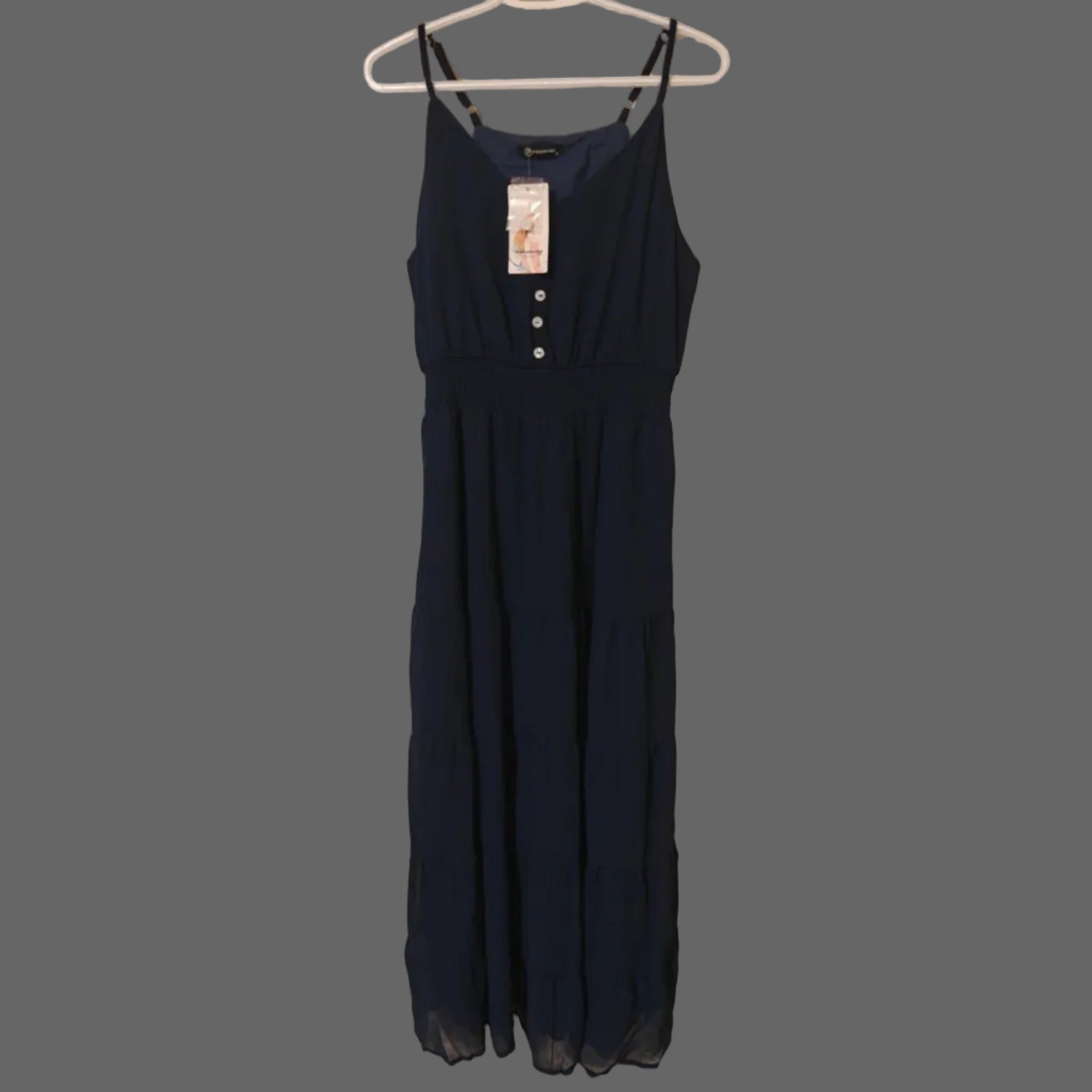 C51 - PRETTYGARDEN Women's 2026 Summer Maxi Dress Spaghetti Strap Sleeveless High Waist Beach Vacation Long Sundresses