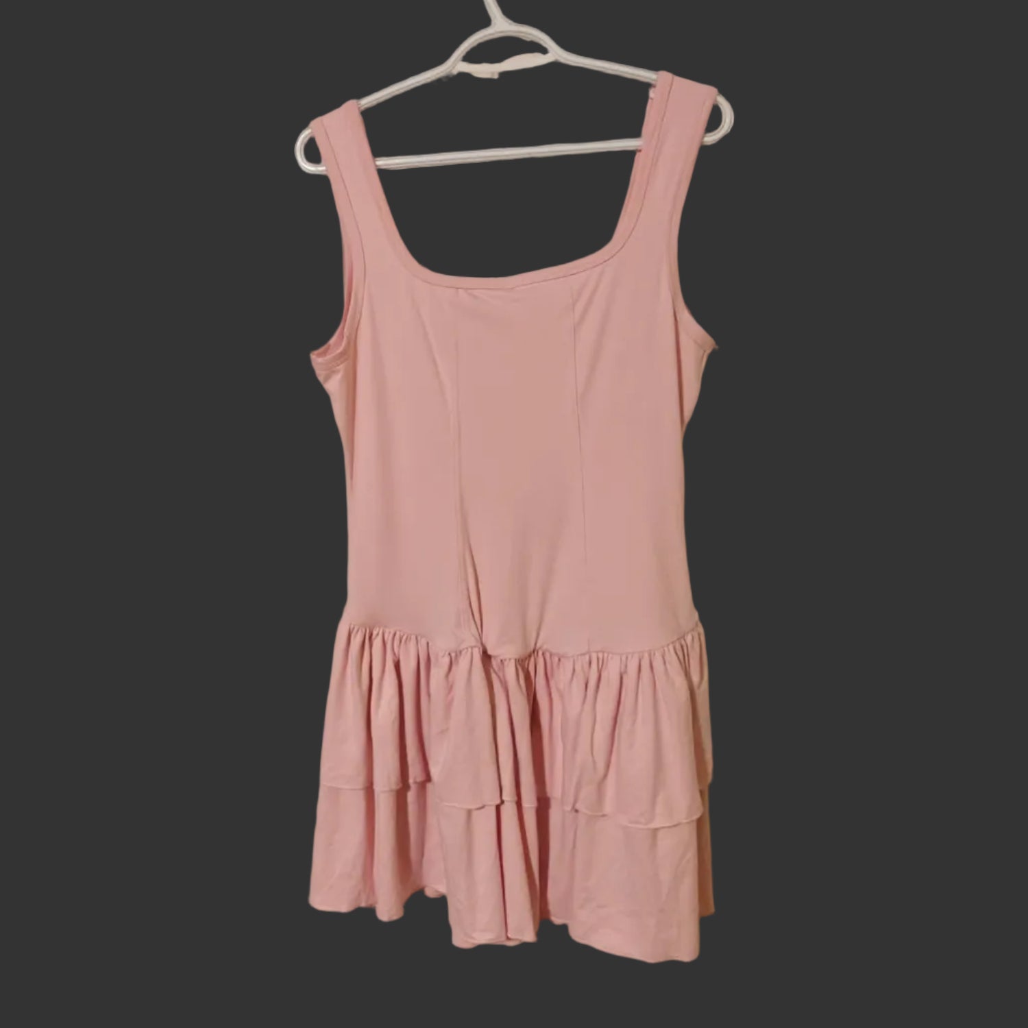 C52 - WOMEN'S SUMMER RUFFLE MINI DRESS SEXY SQUARE NECK SLEEVELESS TANK DRESS PARTY CLUB BODYCON SHORT DRESSES
