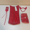 C53 - Daisy corsets women's Top Drawer 4 Pc Sexy Devil Corset Costume