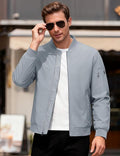 C54 - MAGCOMSEN Mens Bomber Jacket Winter Thicken Quilted Padded Coats And Jackets Warm Windproof Outwear
