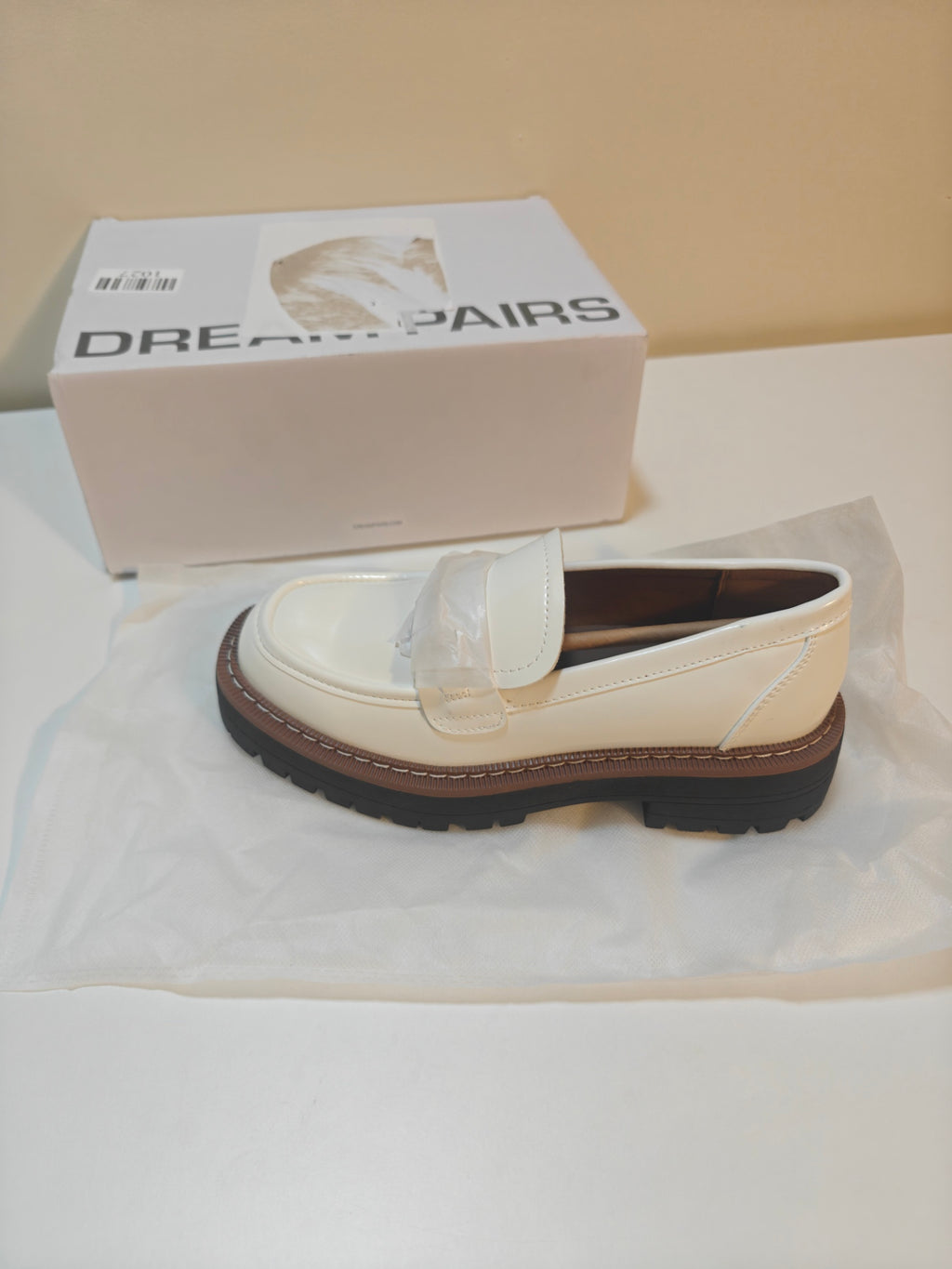 C59 - DREAM PAIRS Loafers for Women Platform Chunky Heel Slip On Loafers Business Office Casual Dressy Loafer Shoes