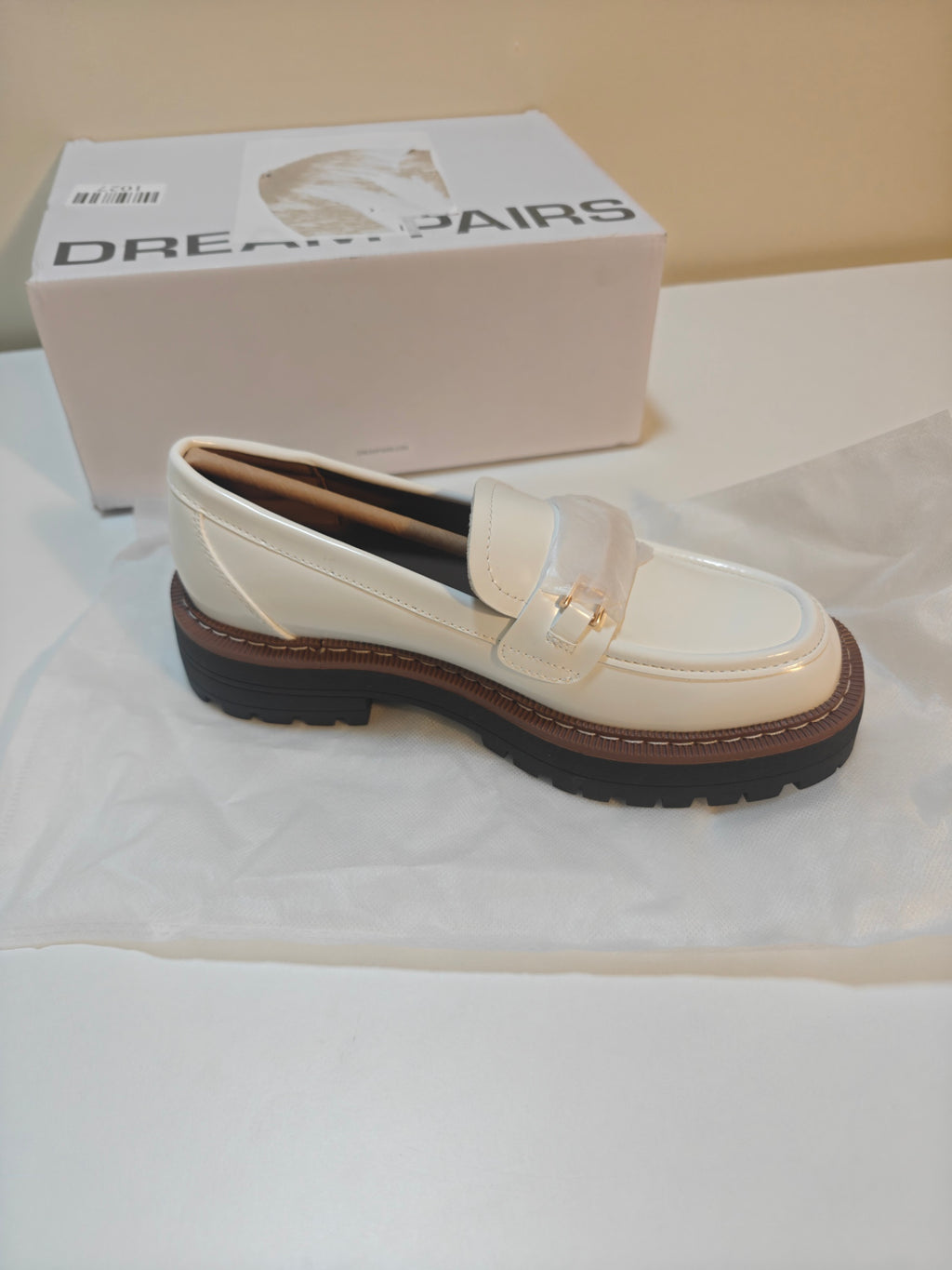 C59 - DREAM PAIRS Loafers for Women Platform Chunky Heel Slip On Loafers Business Office Casual Dressy Loafer Shoes