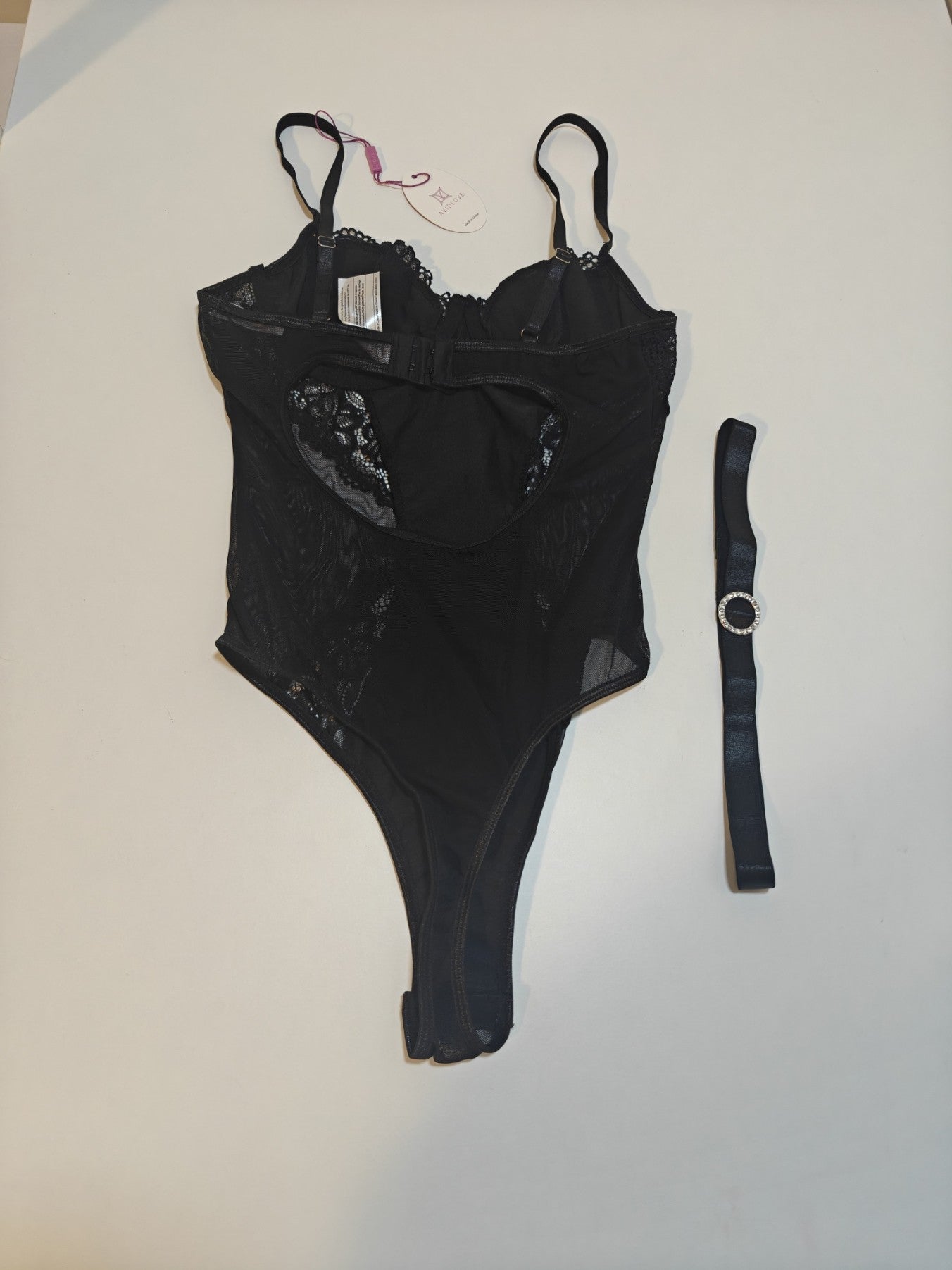 C62 - Avidlove Womens Lingerie Lace Bodysuit Lingerie Snap Crotch Teddy One Piece Babydoll