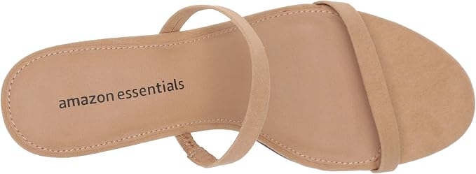 C67 - Amazon Essentials Women's Thin Two Strap Heeled Slide