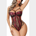 C70 - Avidlove Women Lingerie Bodysuit Lace Teddy Snap Crotch One Piece Underwire Babydoll